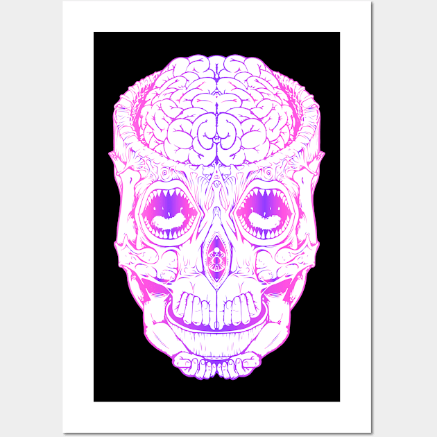 Ghoul (Violet) Wall Art by emptyspaceshop